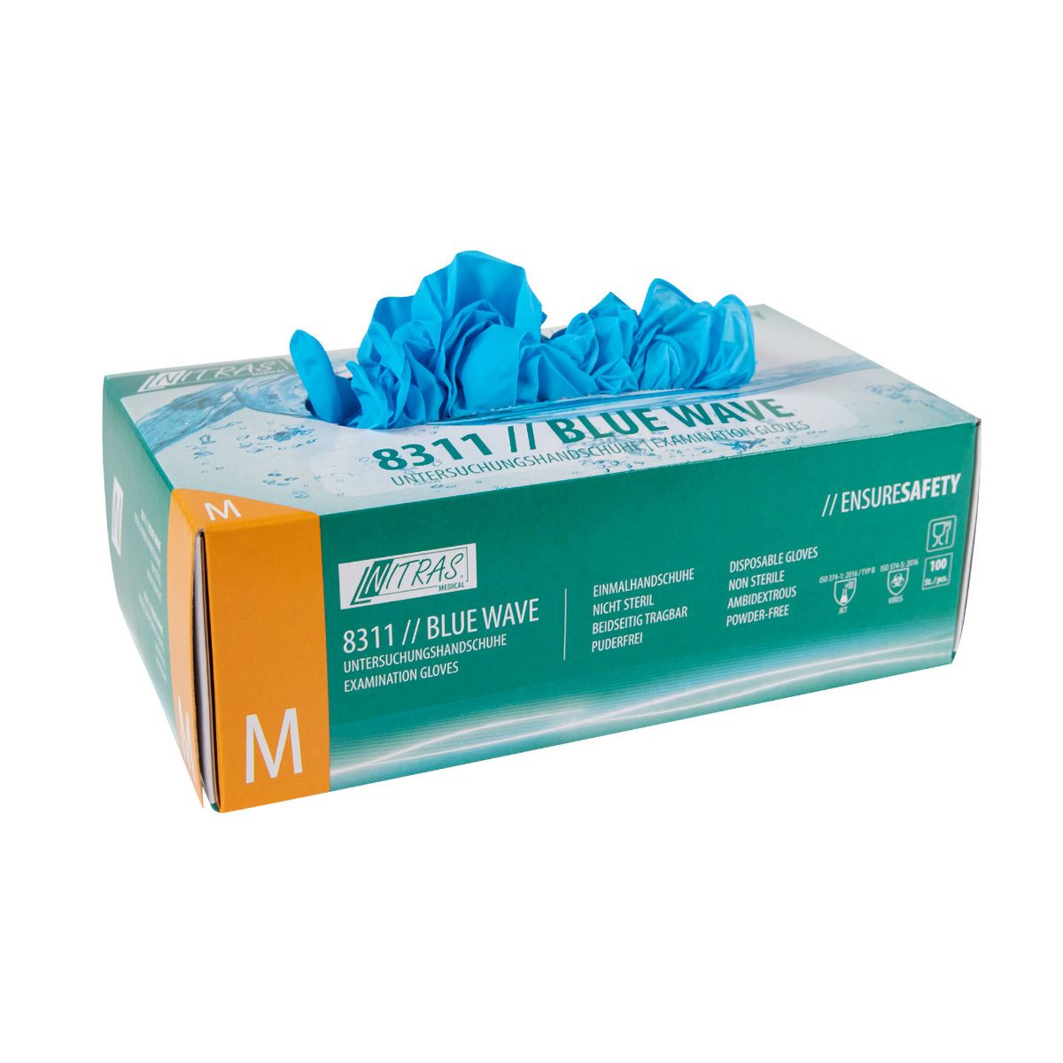 handschuhe blau nitril Nitril-Handschuhe Blau Wave