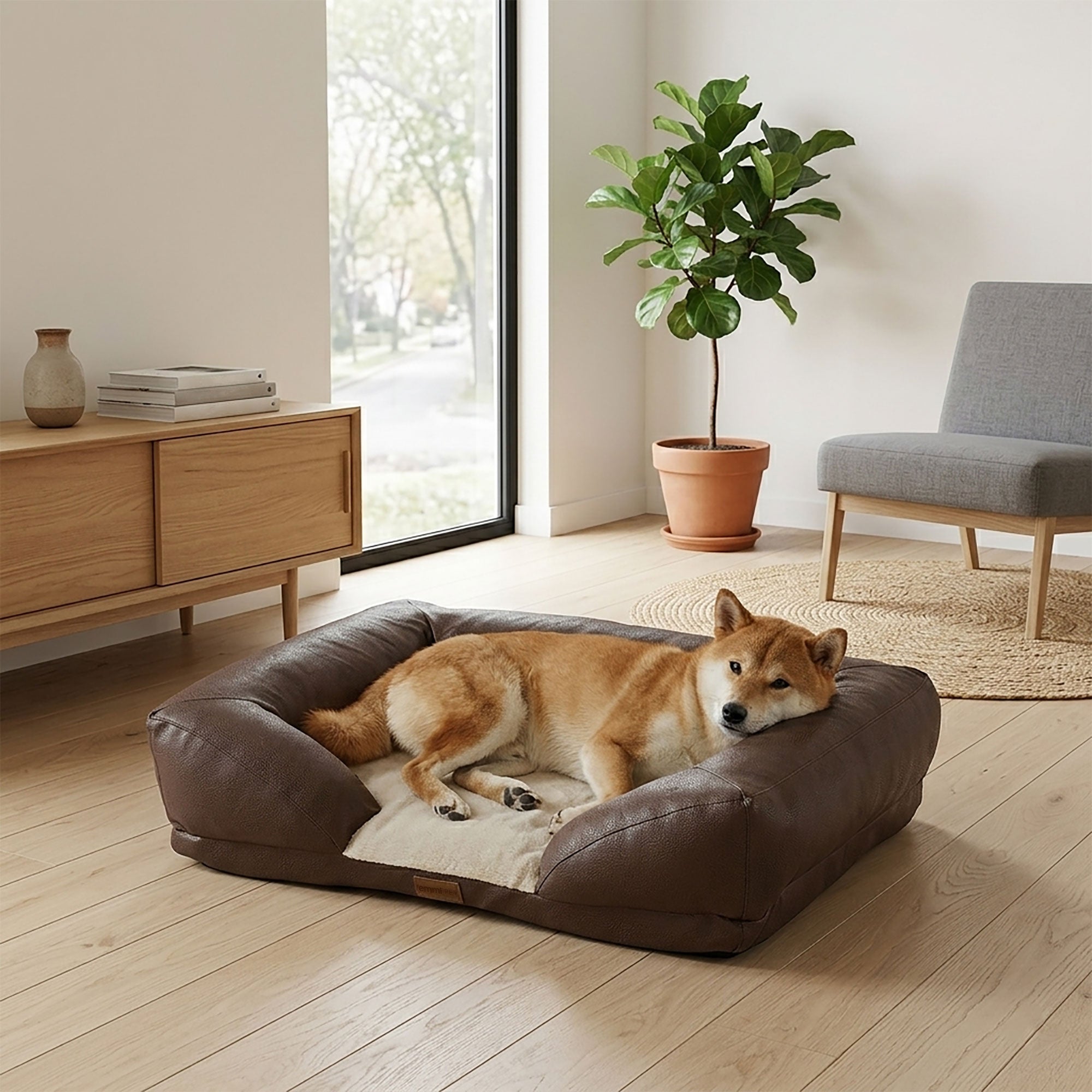 Cuccia ortopedica per cani e gatti HUSKY Beige