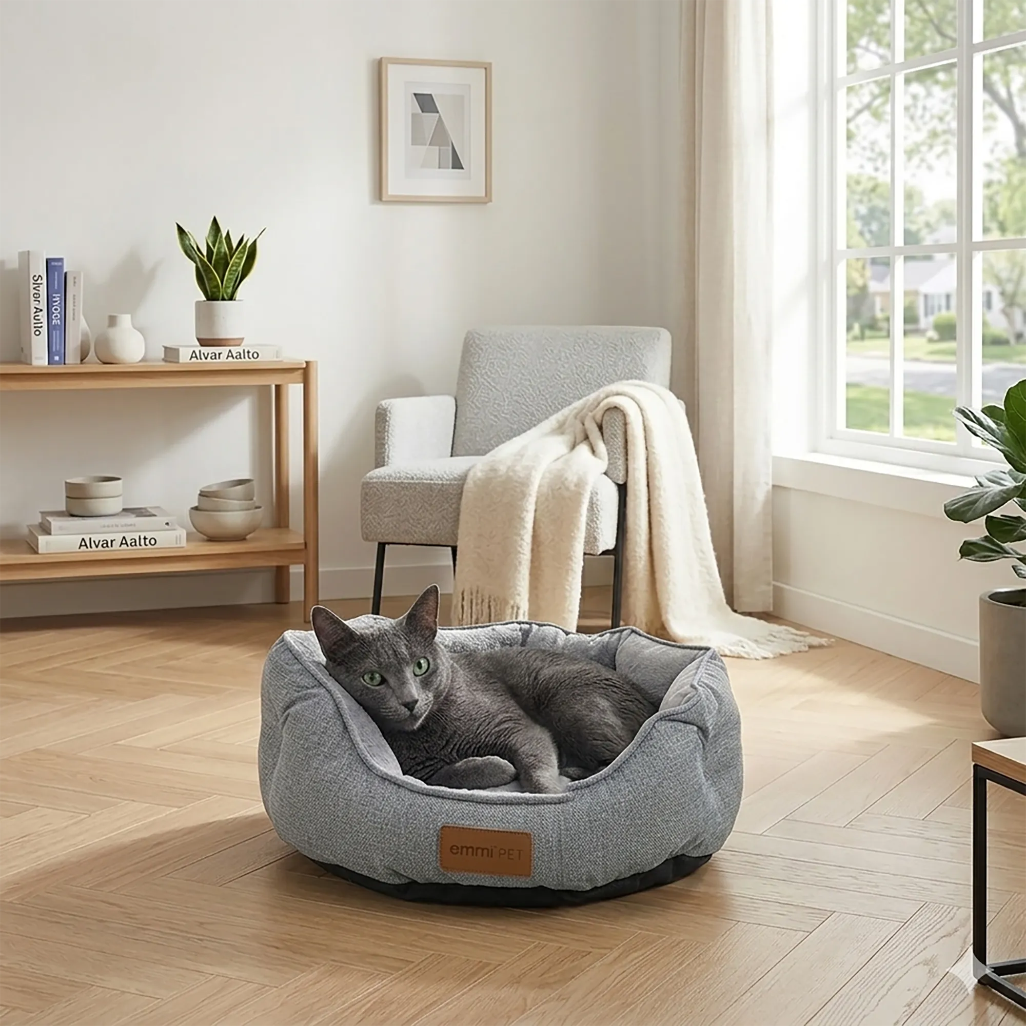 Katzen- und Hundebett SPIRIT Grau