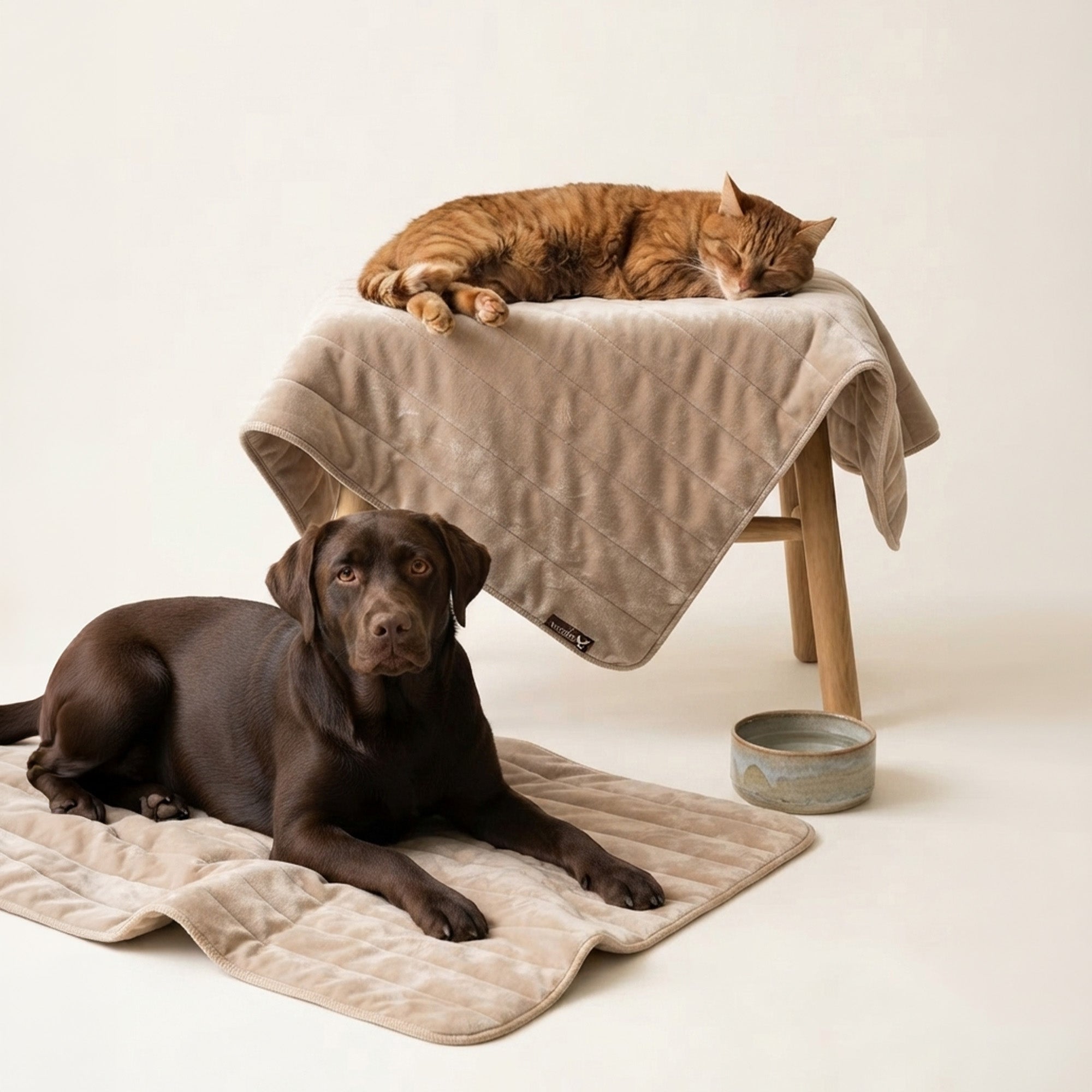 Gesteppte Hundedecke