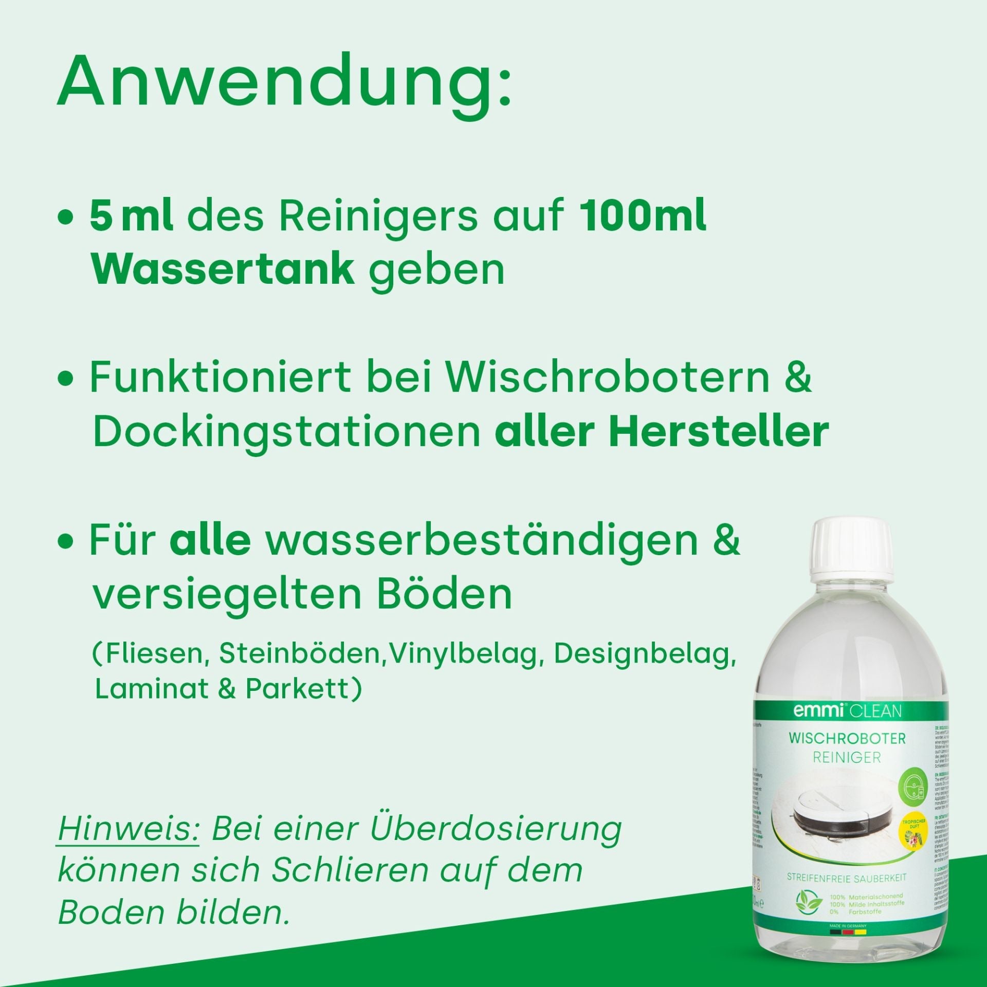 robot pulitore mocio 500ml