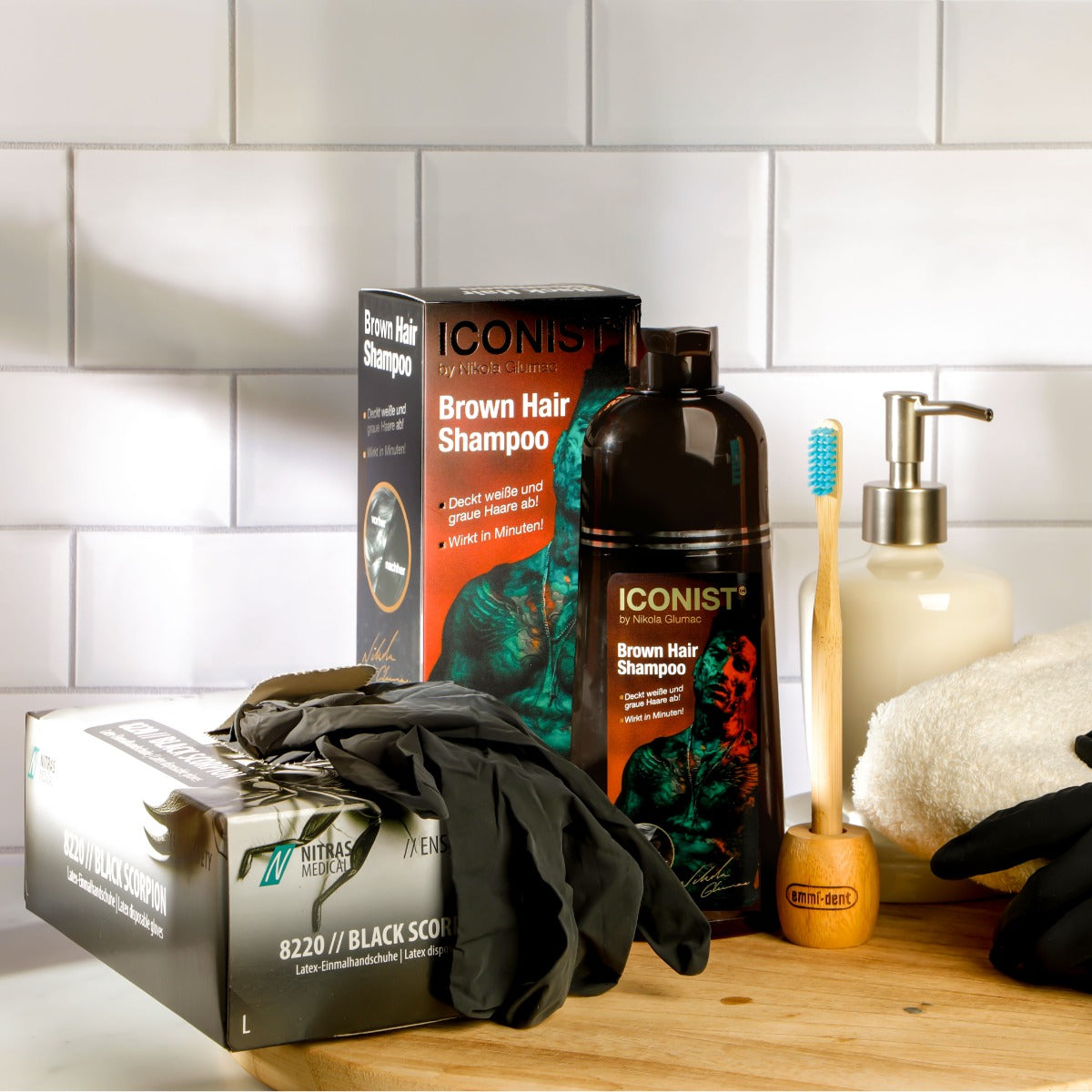 Shampoo per capelli castani ICONIST di Nikola Glumac