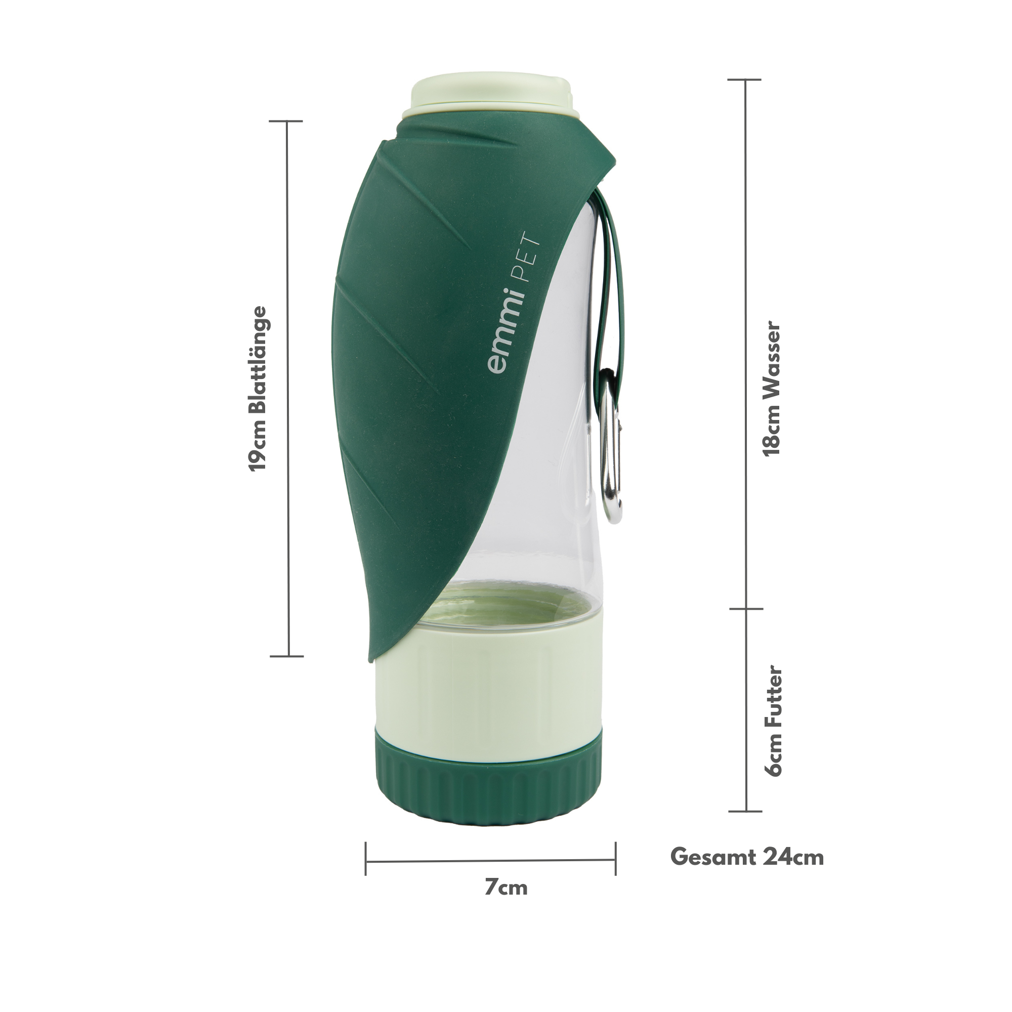 Borraccia per cani 2in1 600+150ml