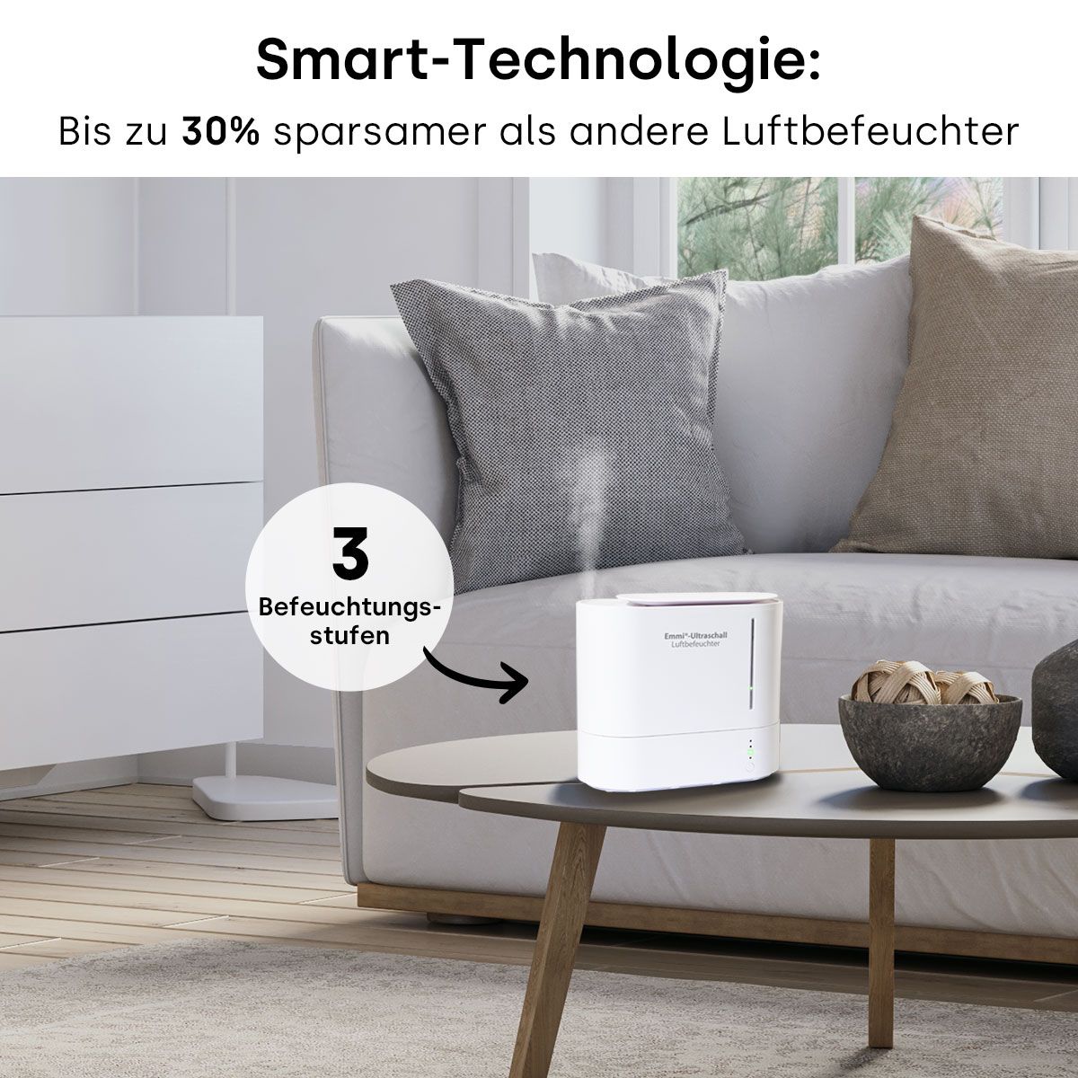 Ultraschall Luftbefeuchter oval