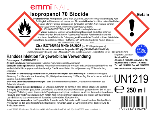 Désinfectant pour les mains et les surfaces-250 ml