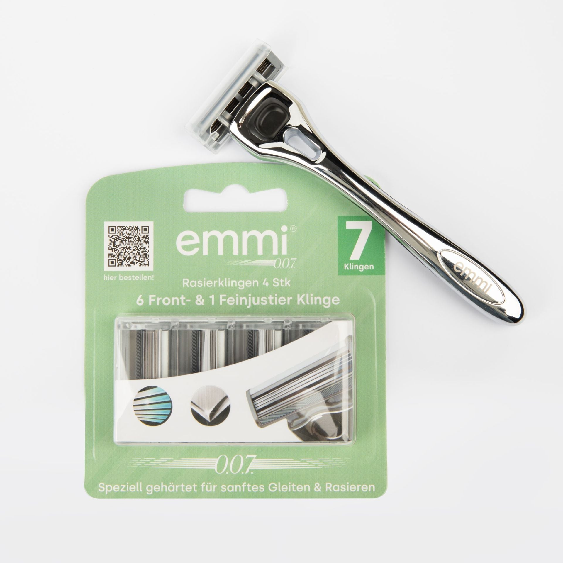 Emmi-0.0.7. Razor blades blister 4 pcs.