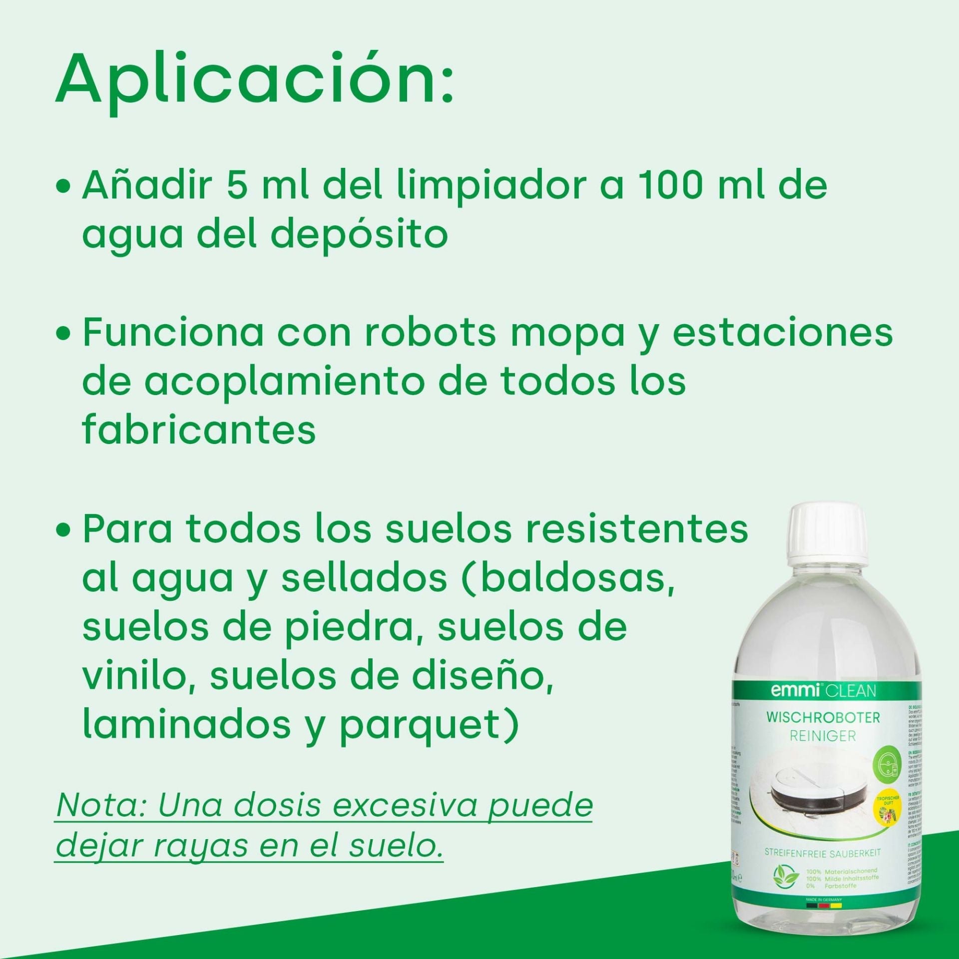 Robot aspirador fregona 500ml