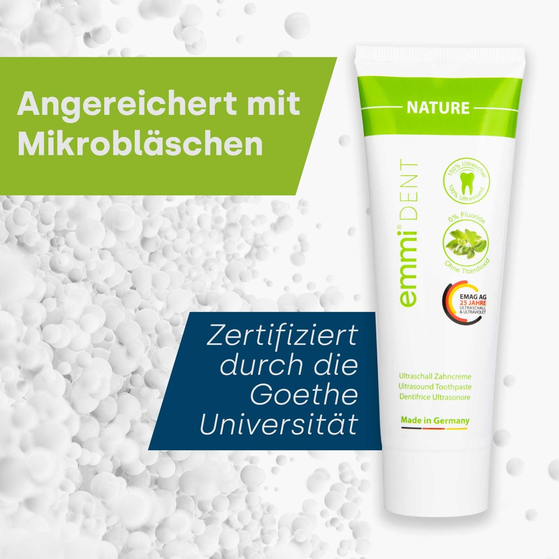 Dentifrice nature sans fluor ni dioxyde de titane