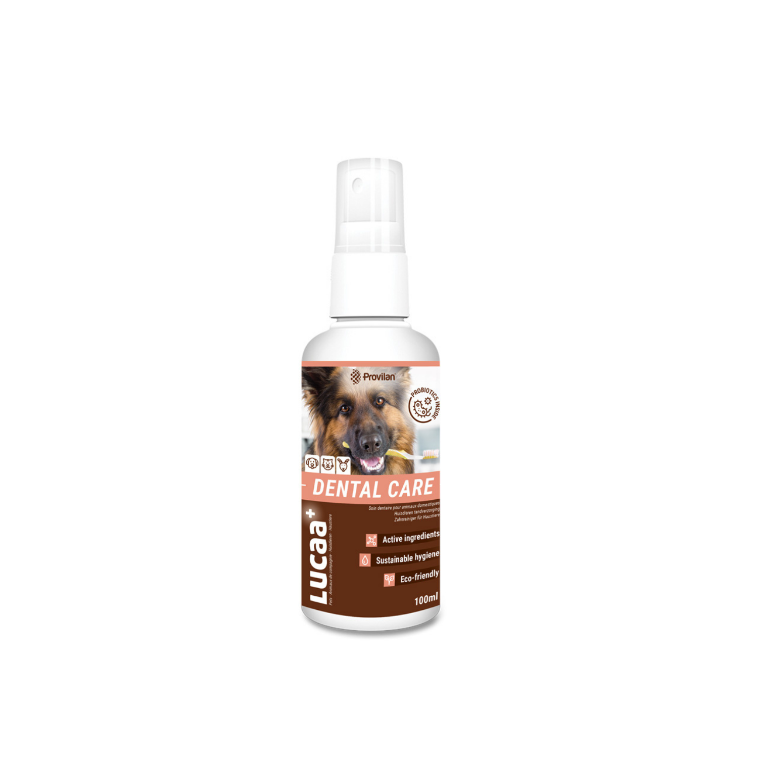 Nettoyant Dentaire Bio Lucaa+ pour Animaux de Compagnie 100 ml