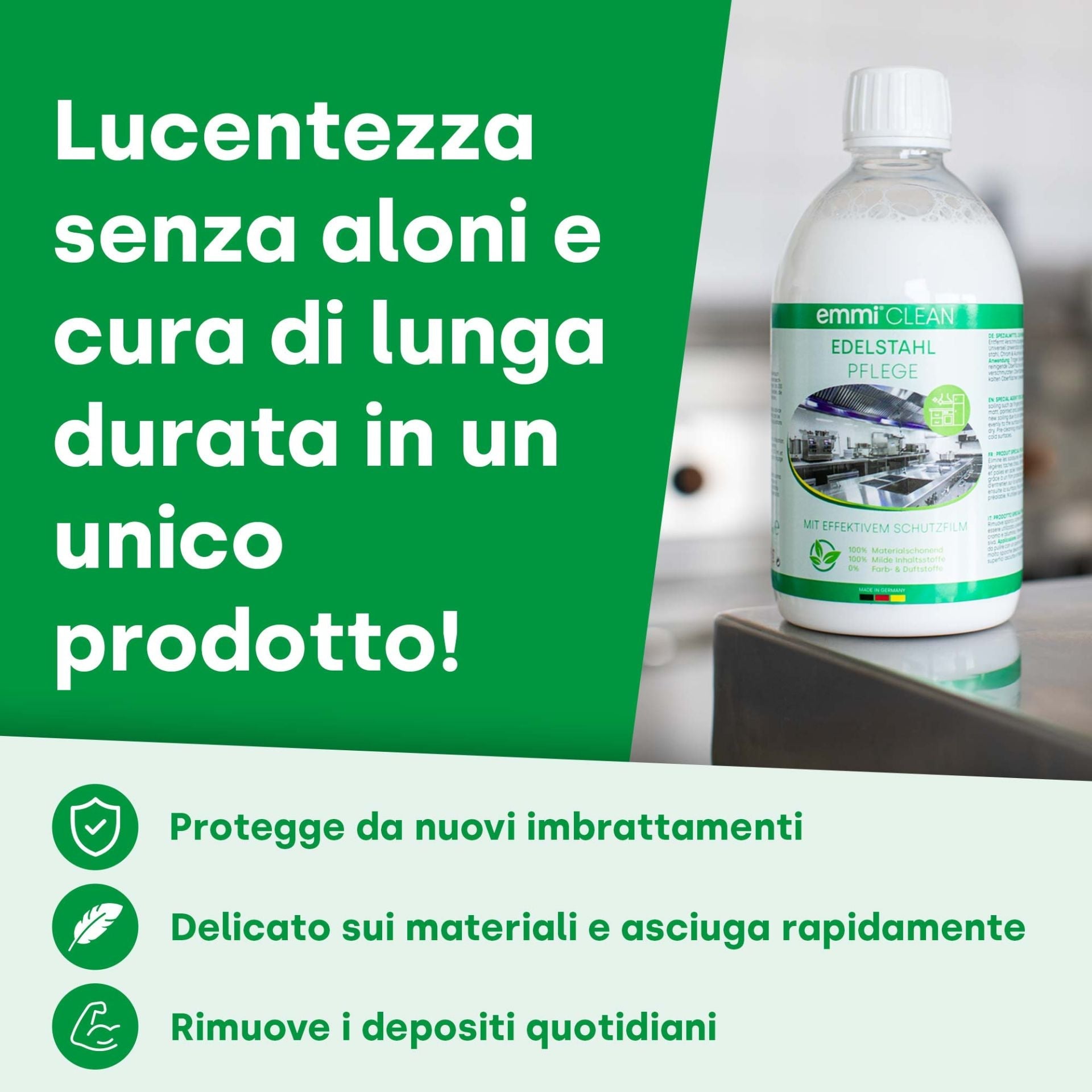 Cura e pulizia dell'acciaio inossidabile 500 ml