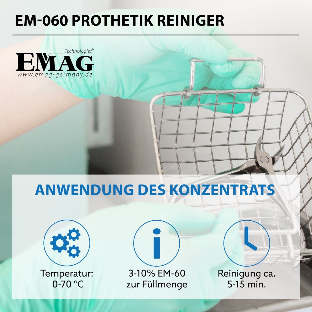 EM-060 Prothetik Ultraschallreiniger