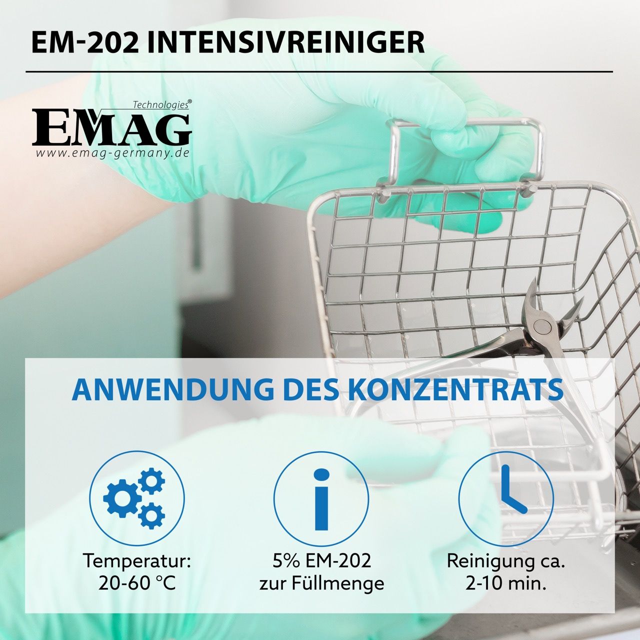 EM-202 Detergente intensivo / Detergente per strumenti