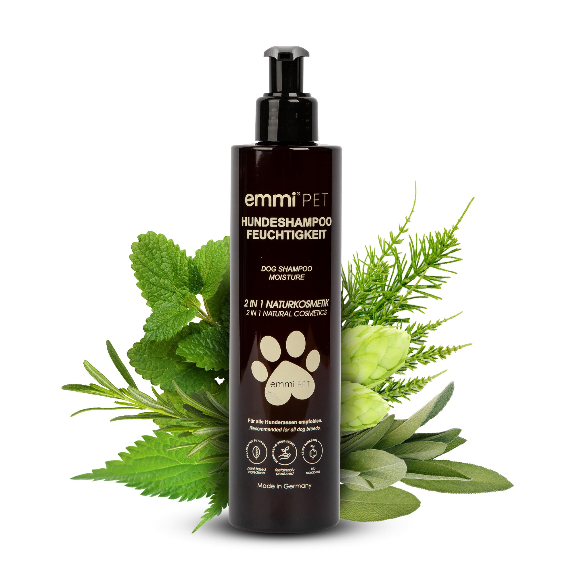 Shampoo per cani 2 in 1 idratante naturale 250 ml